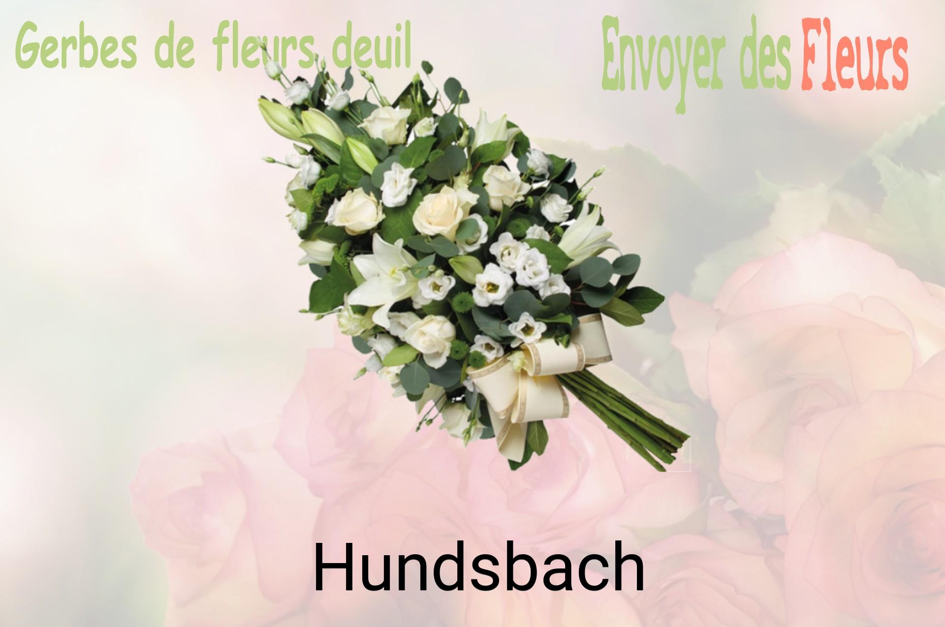 Gerbe de fleurs de deuil livrée à Hundsbach